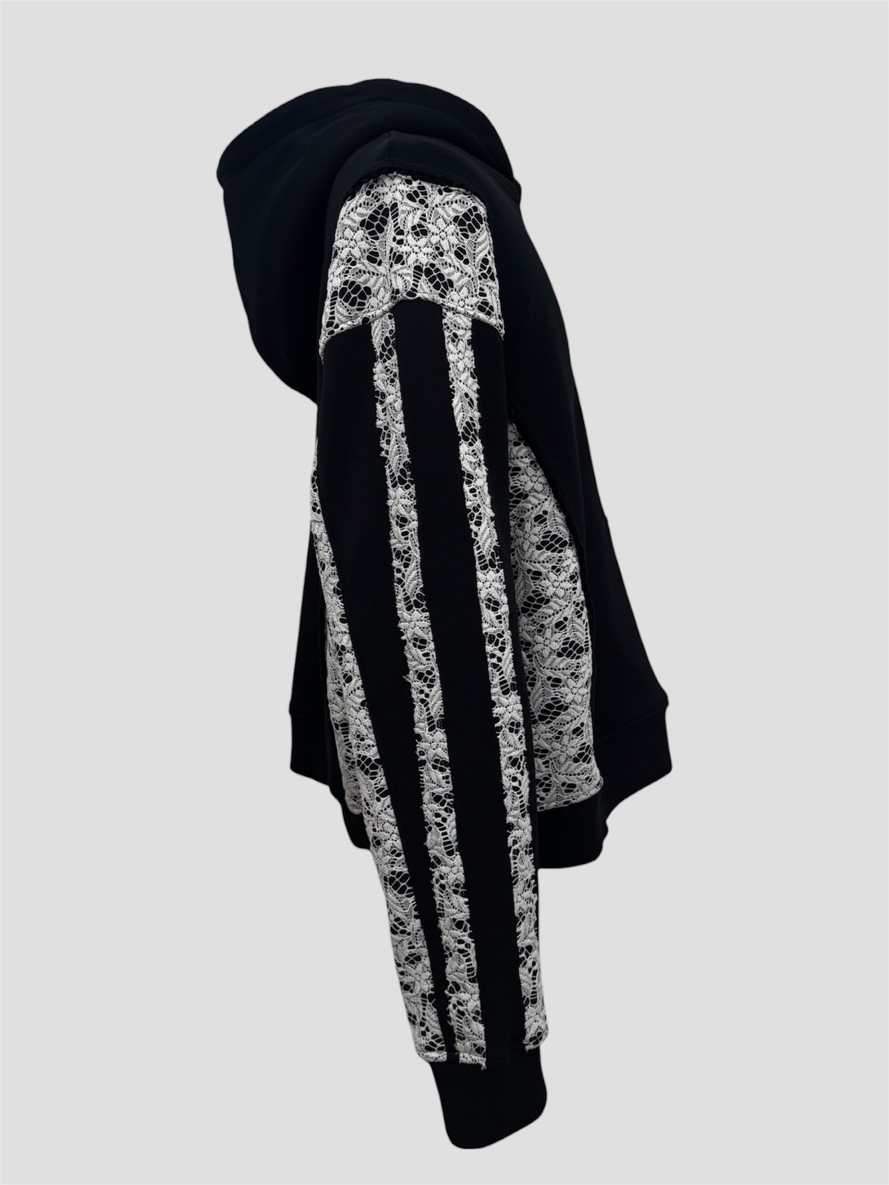 Lace heavy weight pullover(Black)