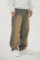 Vintage like denim long pants