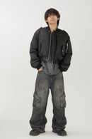 Design denim cargo pants