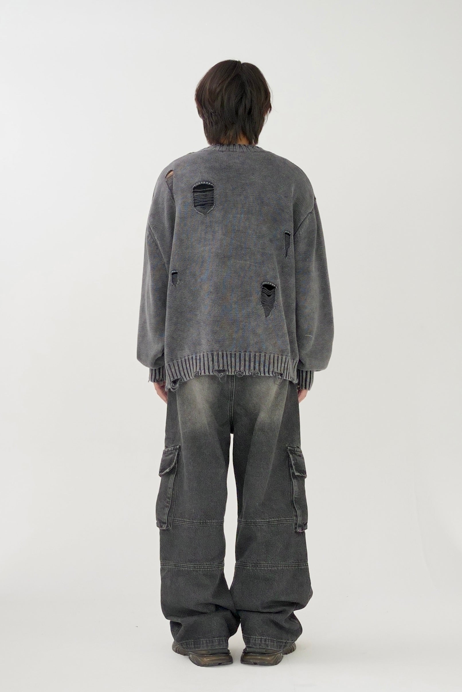 Design denim cargo pants