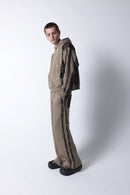 Lace heavy weight pullover(Coffee)