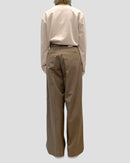 Belt tuck wide pants