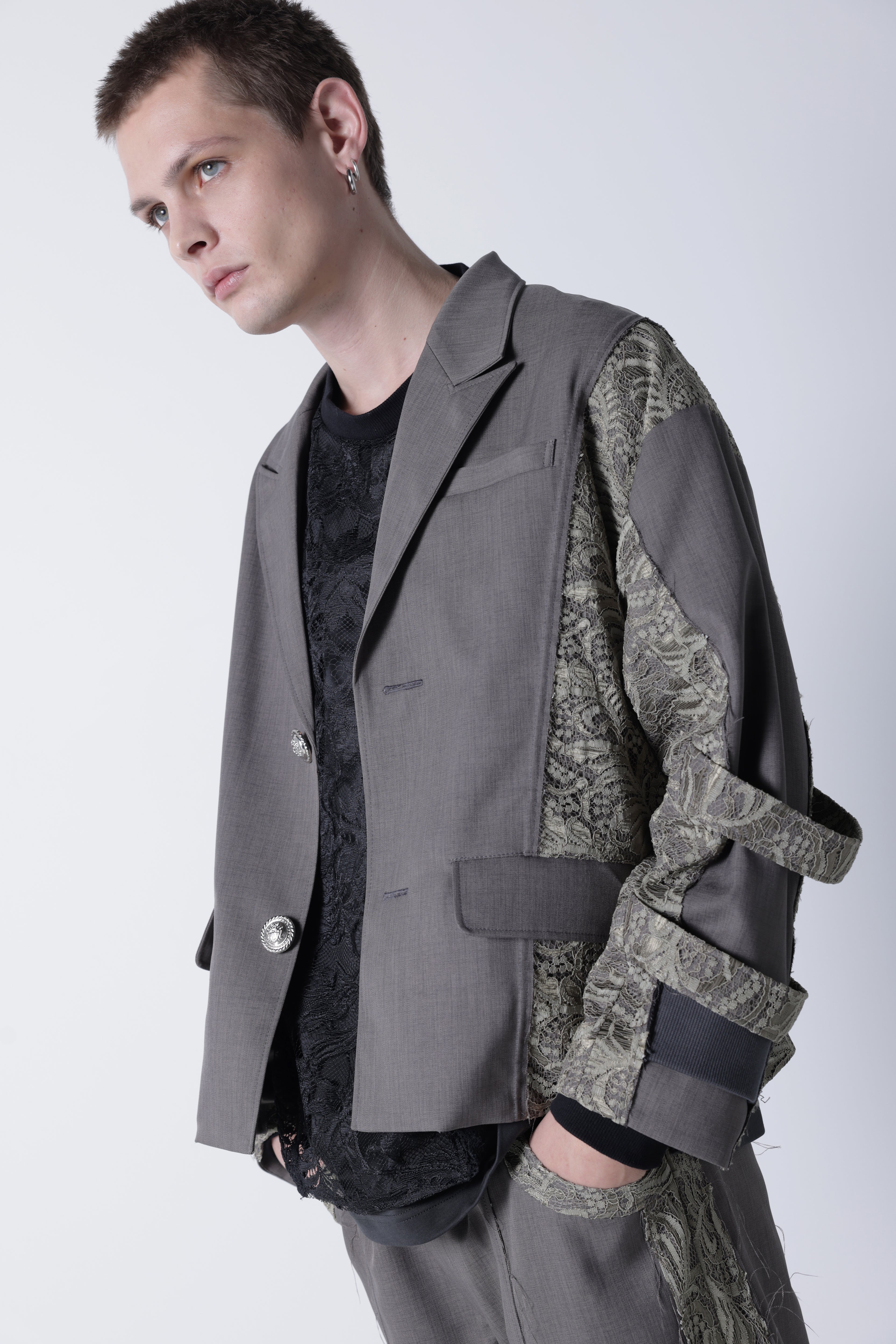 Lace belt jacket(Glay)