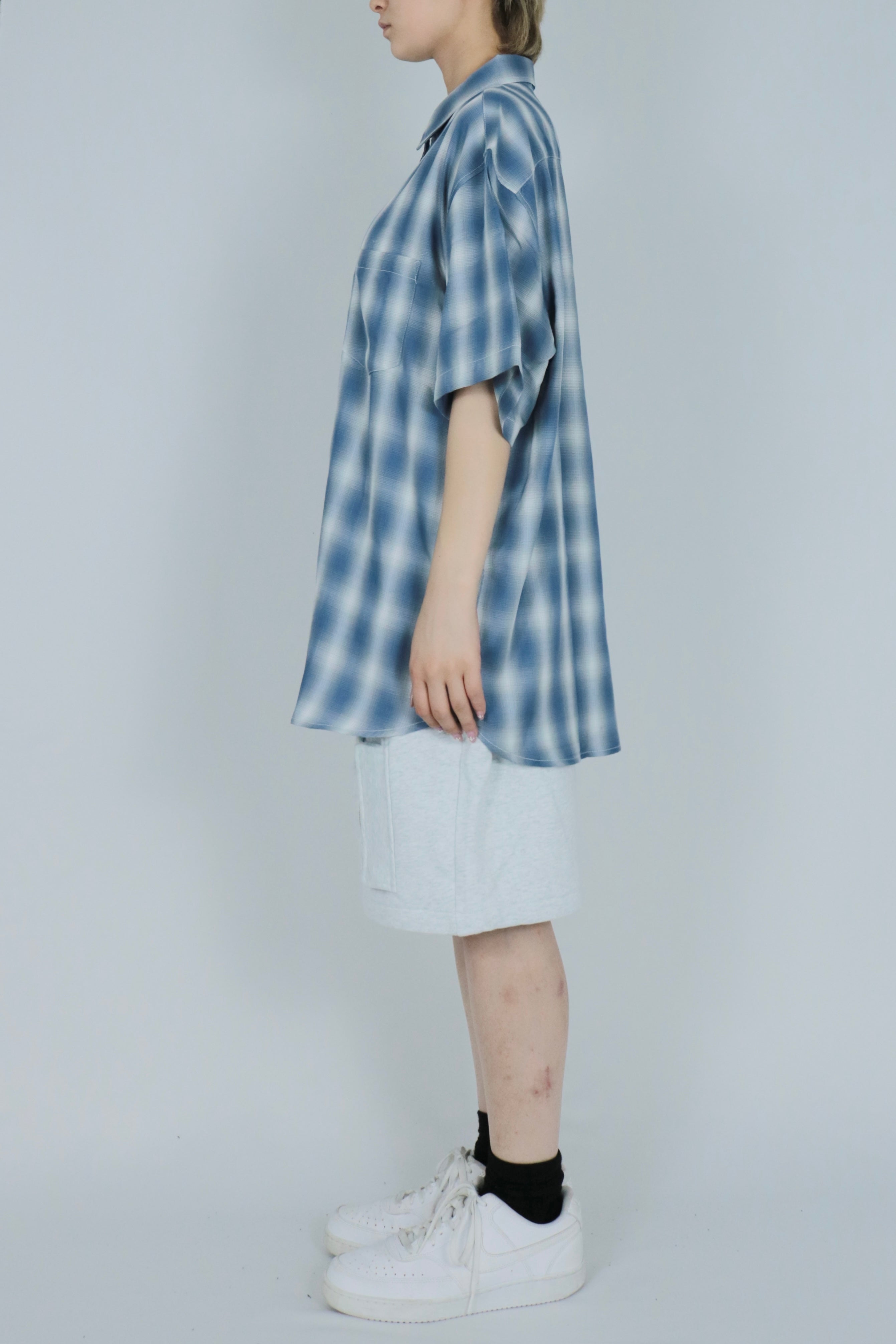 Shadow  check half sleeve shirt