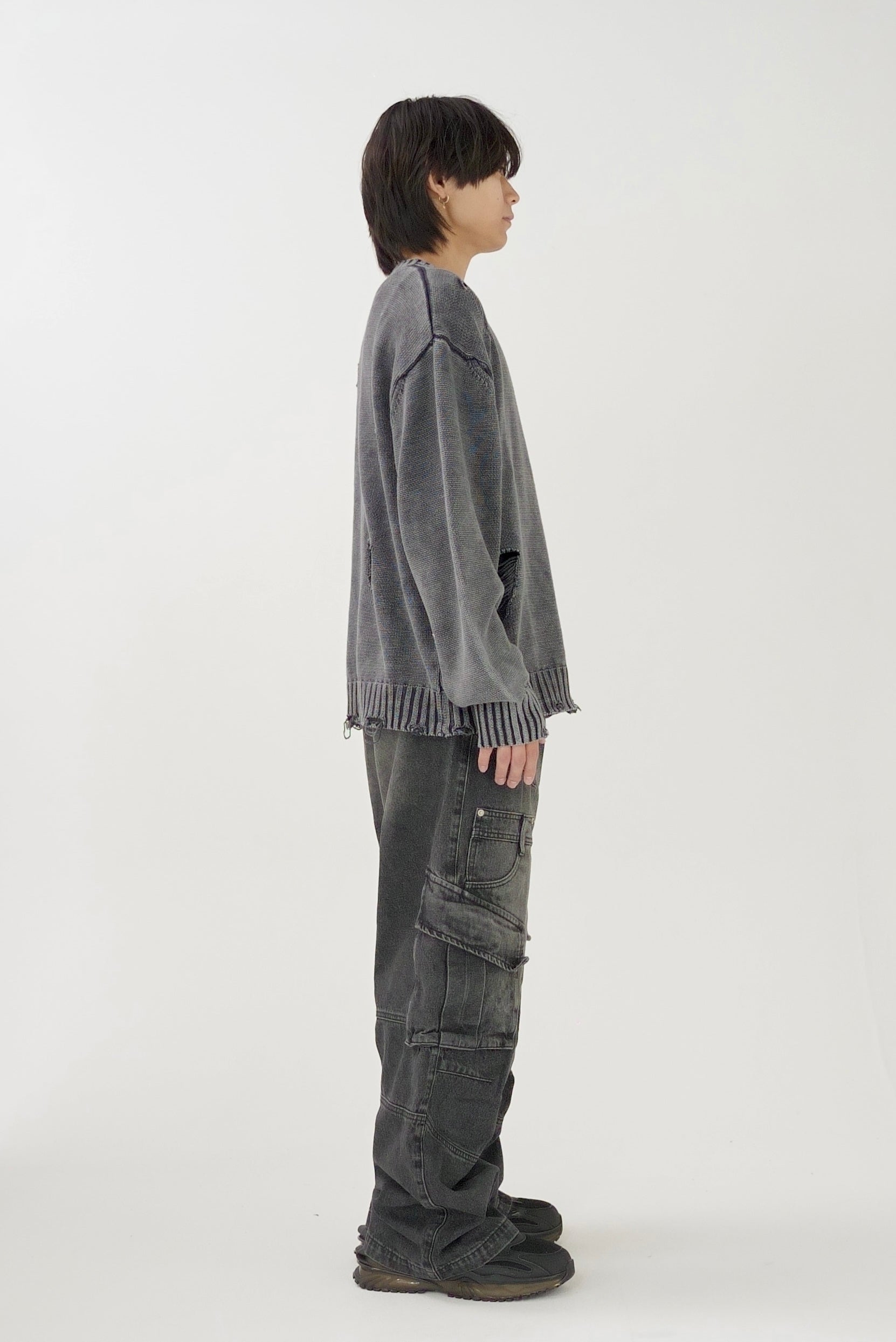 Design denim cargo pants