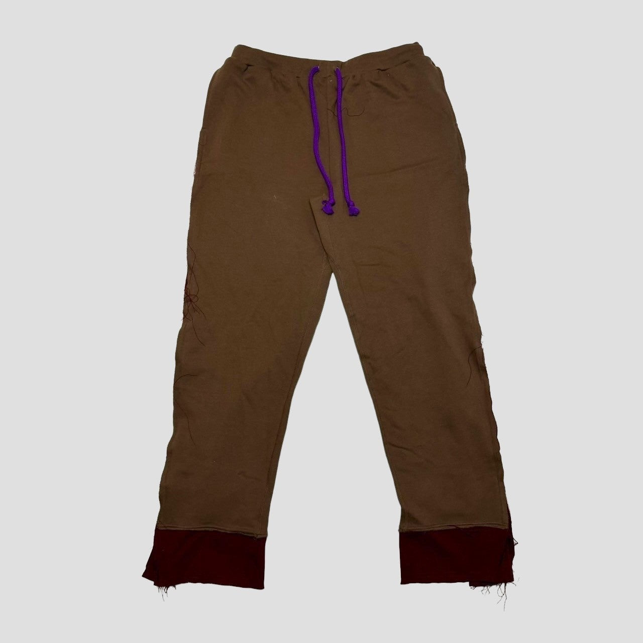 bi-color wide sweat pants