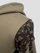 Lace heavy weight pullover(Coffee)