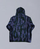 bi-color paint hoodie