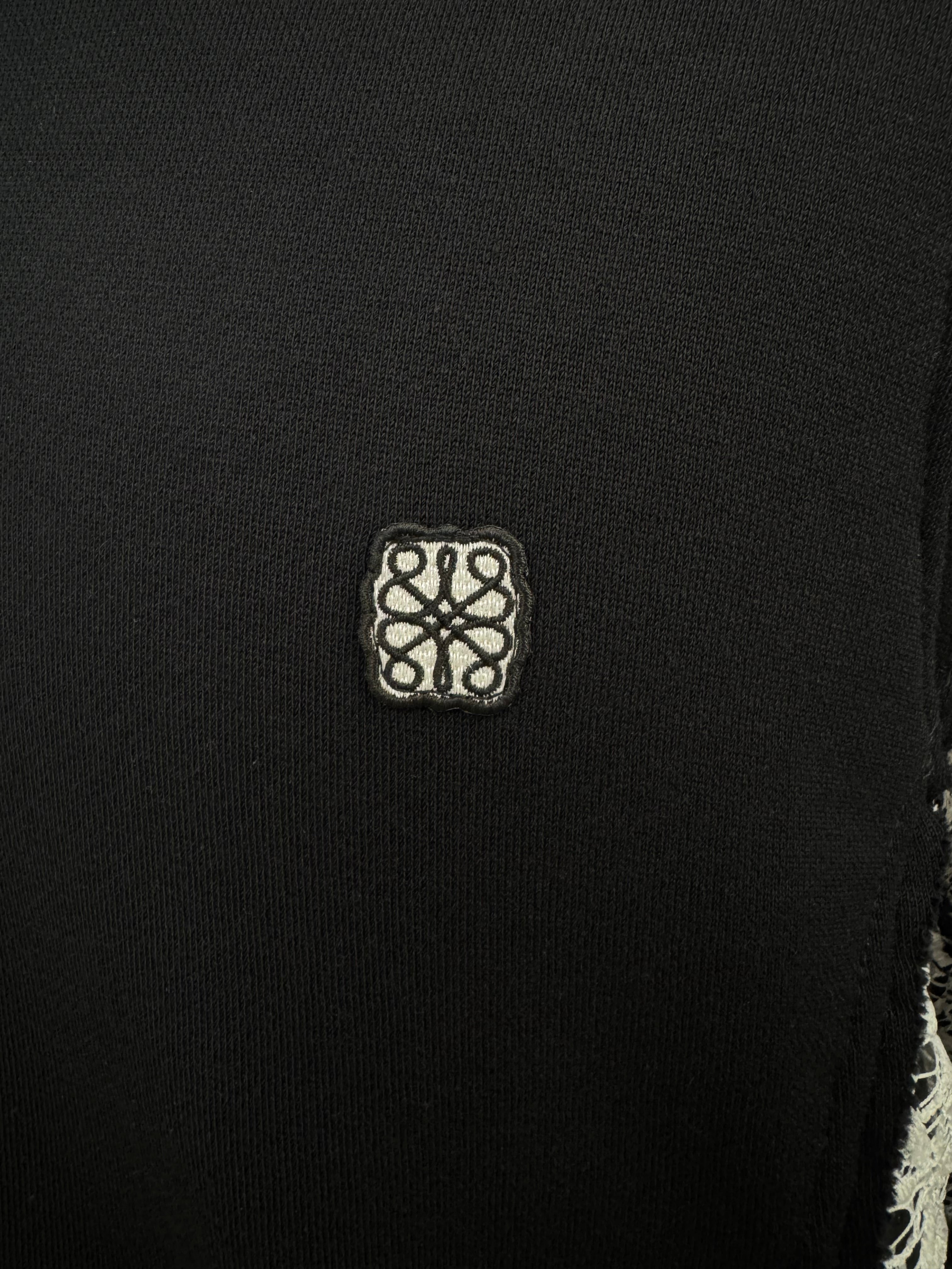 Lace heavy weight pullover(Black)