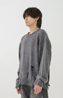 Damage design knit tops