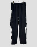 Ribbon nylon cargo pants