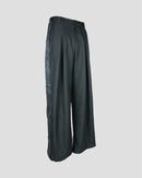 Line lace box tuck slacks(Charcoal)